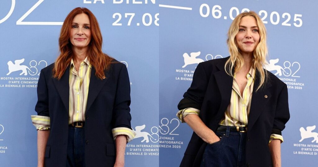 Amanda Seyfried a cerut să copieze aspectul lui Julia Roberts și amândoi au fost furioși la Veneția, schimbul de costume neașteptat între două vedete de la Hollywood dezlănțuie conversația despre sustenabilitate și creativitate la modă, generând reacții virale și laude pentru mesajul ei în industria spectacolelor