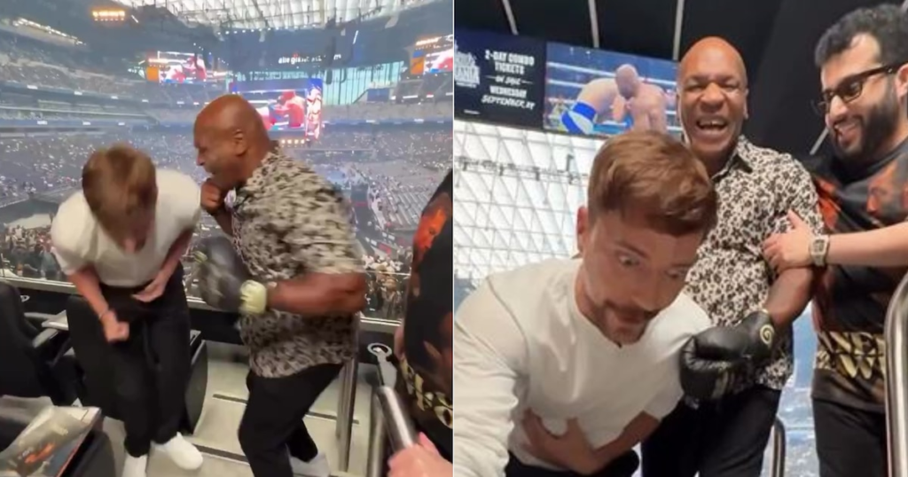 Lovitura lui Mike Tyson către MrBeast, care a devenit virală în rețele, cel mai cunoscut conținut al YouTube a acceptat provocarea de a primi un pumn de la campionul mondial în seara întreagă a Las Vegas. Videoclipul a mutat atenția triumfului lui Terence Crawford asupra lui Canelo Álvarez pentru o clipă