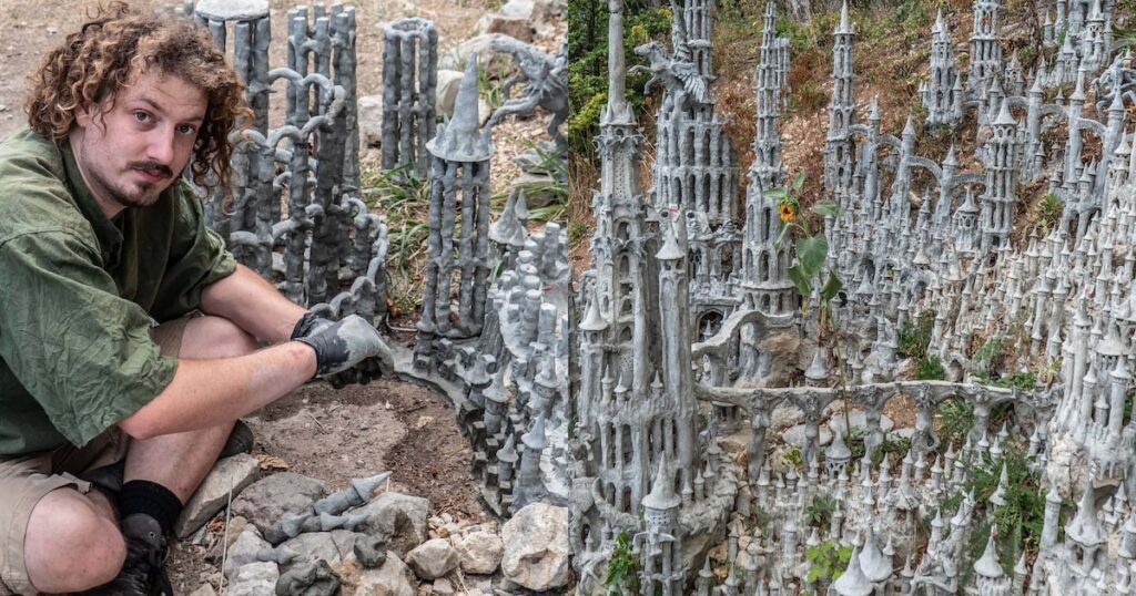 Aceasta este cetatea de lut ascunsă într -o pădure elvețiană care provoacă o senzație în rândul iubitorilor de artă efemeră. O structură gotică construită în Bière de François Monthoux fuzionează natura, arhitectura și creativitatea spontană. De ce această lucrare trezește admirație și controverse cu privire la temporalitate și respect pentru mediu