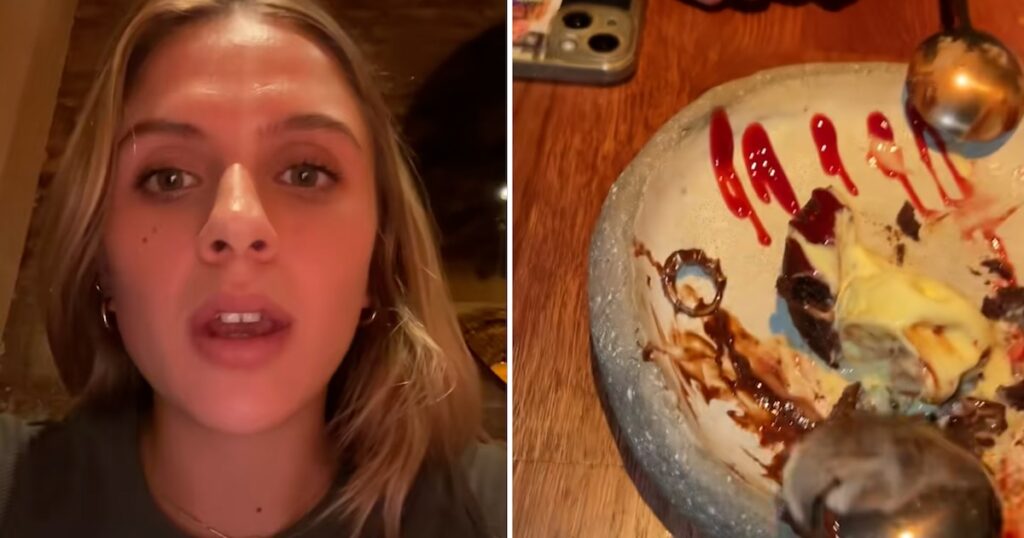 Un restaurant a fost confuz dintr -o masă și a pus un inel de logodnă în desertul său: reacția tânăra care a mers la Viralsu pentru a vedea alianța în interiorul unui vulcan de ciocolată și a realizat că nu a fost pentru ea s -a încheiat într -un videoclip Tiktok, care este un buritor pe platformă