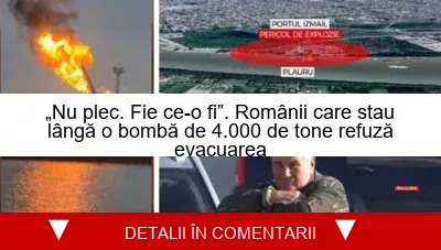 „Nu plec. Fie ce-o fi”. Românii care stau lângă o bombă de 4.000 de tone refuză evacuarea